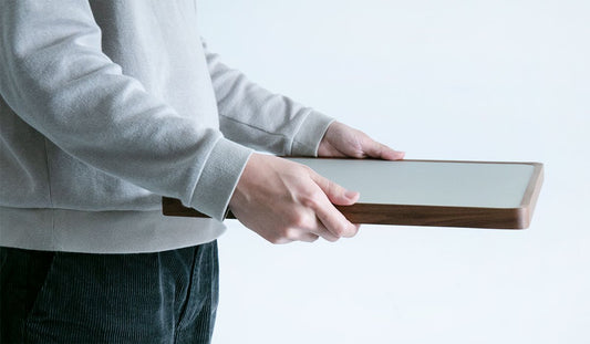 はたらく サイドテーブル ウォールナット【ダブル】 受注生産品