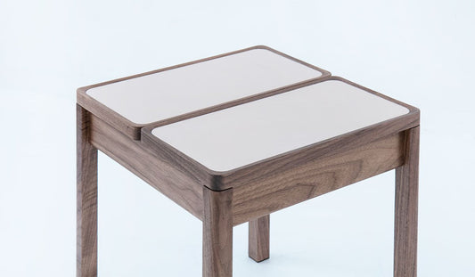 はたらく サイドテーブル ウォールナット【シングル】 受注生産品